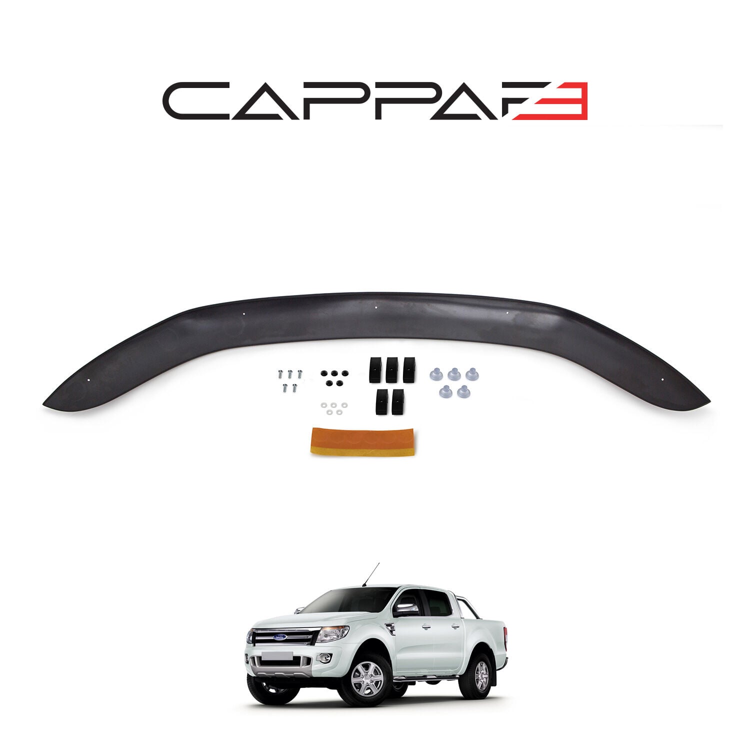 Ford Ranger 2011- 2015 Yıl Aralığı Uyumlu Kaput Rüzgarlığı 3mm