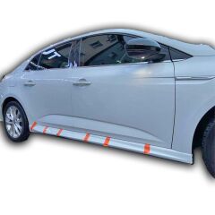 Renault Megane 4 Sedan - HB Uyumlu Yedek Parça Yan Marşpiyel (Plastik)