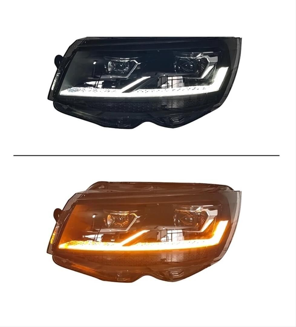 Transporter & Caravelle T6 (16-19) İçin 2019+ T6.1 Uyumlu Görünüm Full Led Far (Halojen farlı model için)