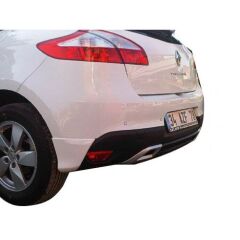 Renault Megane 3 2009 - 2016 Uyumlu Yedek Parça Sport Difüzör Plastik Boyasız