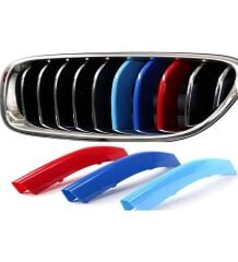 Bmw 3 Serisi F30 2013-2019 Uyumlu  8 Rods 3M Ön M Panjur Böbrek Şeridi