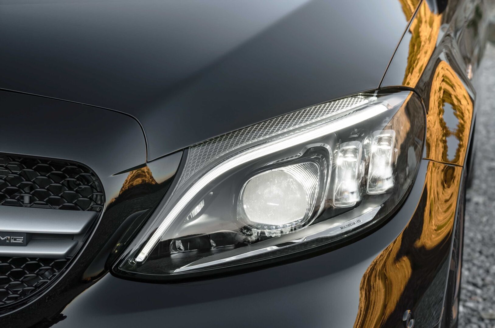Mercedes W205 C Serisi Için Uyumlu Multibeam Led Far (Led Farlı Model İçin)