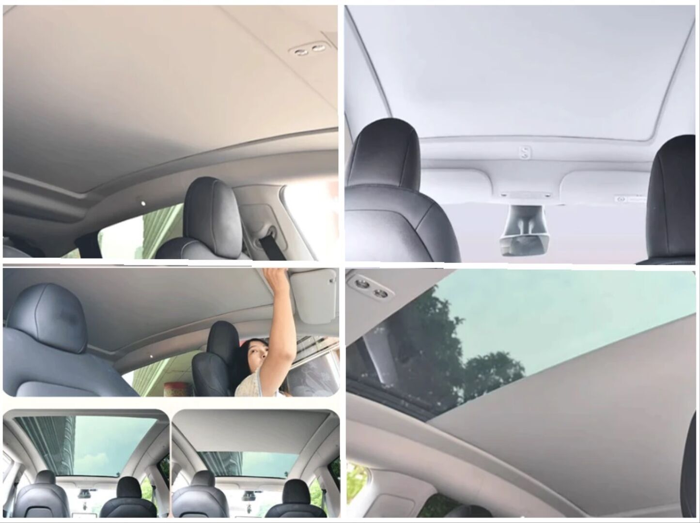 Tesla İçin Uyumlu Elektrikli Tavan Perdesi