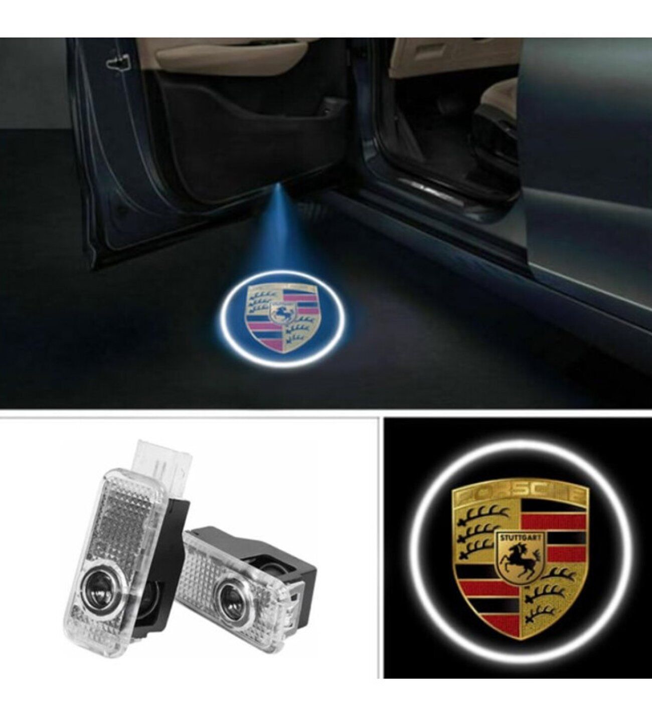 Porsche Cayman 2007-2010 Uyumlu Kapı Altı Logo