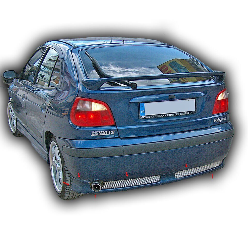 Renault Megane 1 Uyumlu Yedek Parça Cupe Arka Tampon Eki Boyasız