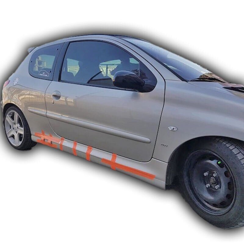 Peugeot 206 Uyumlu Yedek Parça Düz Model Marşpiyel (Plastik)