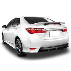 Toyota Corolla 2012-2018 Uyumlu Yedek Parça Difüzör + Flap Plastik Boyasız