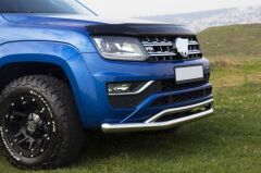 Isuzu Dmax 2006+ Off Road Ön Tampon Koruma Demiri Krom (Çiftli Bıyık) AQM4WD PST17