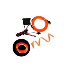 Araç İçi Neon Aydınlatma Turuncu 5 Metre