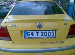 Volkswagen Bora  Uyumlu Yedek Parça Anatomik Spoiler (Boyasız)