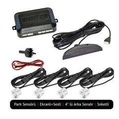 Niken Park Sensörü Led Ekran Ses İkazlı Beyaz