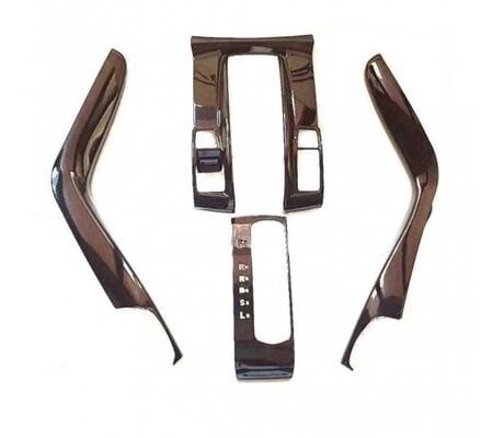 Honda Civic Fc5 Uyumlu Yedek Parça 2016-2020 Vites Konsol Kaplama Full Set Parlak Siyah