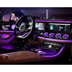 Mercedes E-Serisi W213 2016-2017 Uyumlu 64 Renk Ön Havalandırma Ambiyans