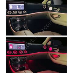 Mercedes E-Serisi W213 2016-2017 Uyumlu 64 Renk Ön Havalandırma Ambiyans