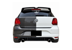Volkswagen Polo Oettinger 2010 - 2017 Uyumlu Yedek Parça Spoiler Boyalı Fiber