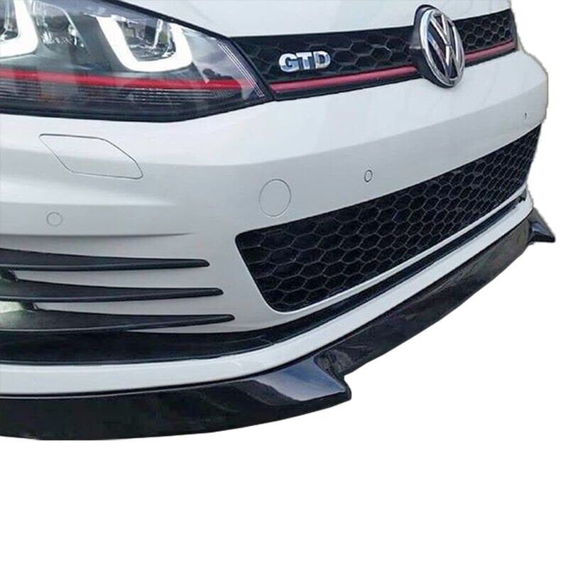 Volkswagen Golf 7 2012 - 16 Uyumlu Yedek Parça Custom Ön Lip Plastik Boyasız