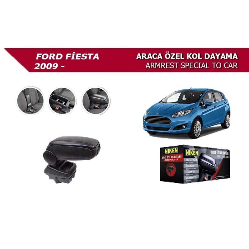 Niken Ford Fiesta  Uyumlu 2009- Araca Özel Kol Dayama Siyah