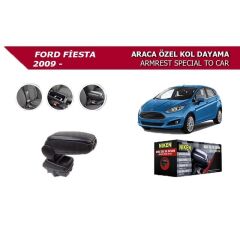 Niken Ford Fiesta  Uyumlu 2009- Araca Özel Kol Dayama Siyah