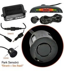 Niken Park Sensörü Led Ekran Ses İkazlı Siyah