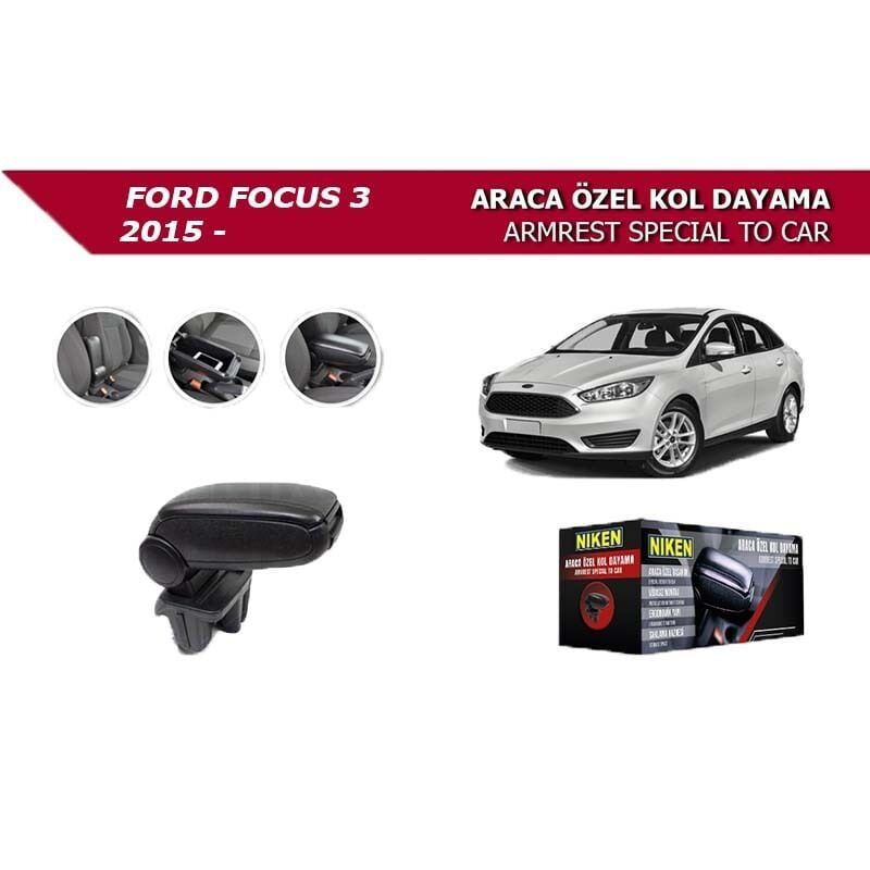 Niken Ford Focus 3 Uyumlu 2015 Araca Özel Kol Dayama Siyah