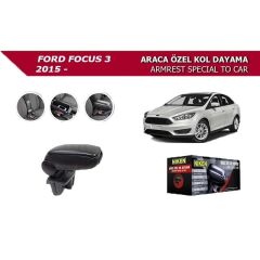 Niken Ford Focus 3 Uyumlu 2015 Araca Özel Kol Dayama Siyah