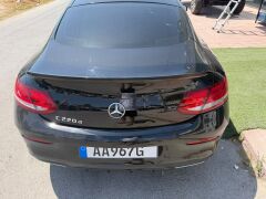 Mercedes C-Class W205 C205 Coupe Sedan bagaj Spoiler Parlak Spoiler
