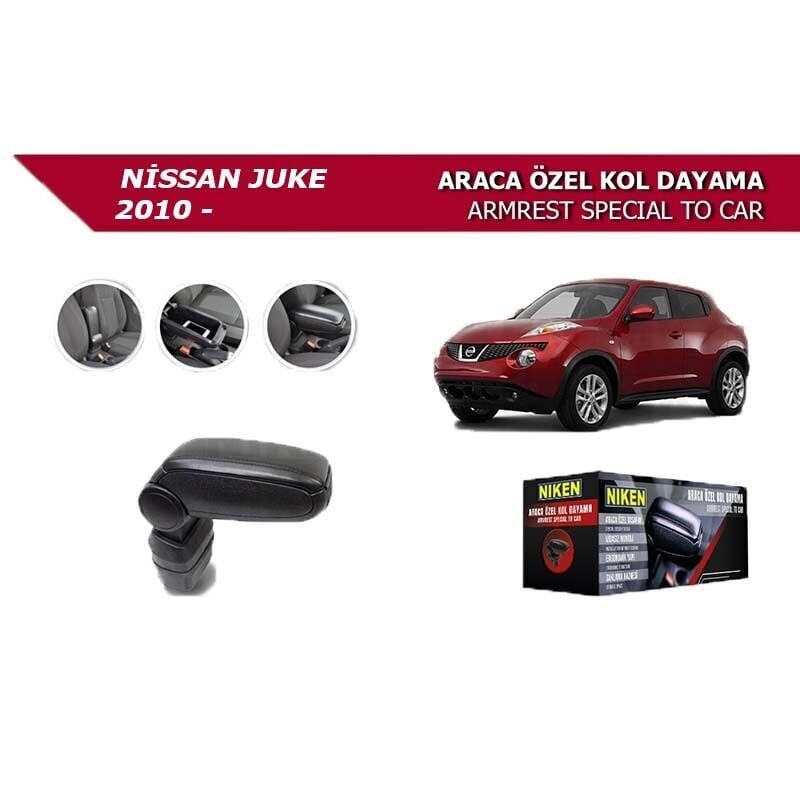 Niken Nissan Juke 2010+ Uyumlu Araca Özel Kol Dayama Siyah