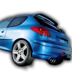 Peugeot 206 Uyumlu Yedek Parça Spoiler Boyalı Fiber