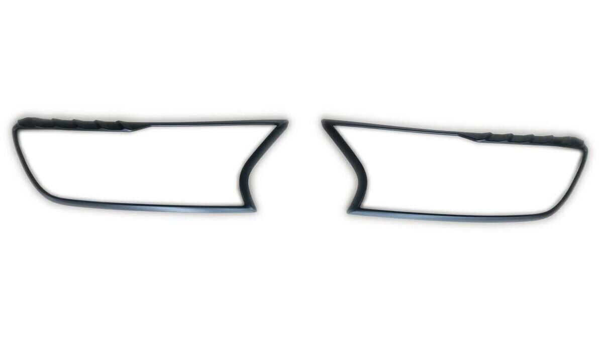 Ford Ranger  Uyumlu 2015-2020 Far Çerçevesi Kaplama Siyah