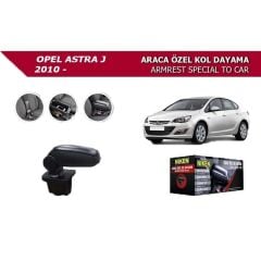 Niken Opel Astra J 2010+ Uyumlu Araca Özel Kol Dayama Siyah