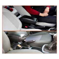 Niken Opel Corsa E 2014+ Uyumlu Araca Özel Kol Dayama Siyah