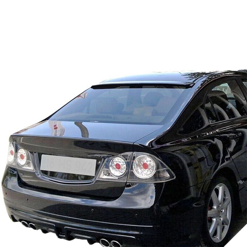 Honda Civic Fd6 Uyumlu 2006 - 2011 Cam Üstü Spoiler Plastik Boyasız