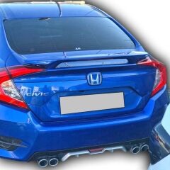 Honda Fc5 Uyumlu 2016 - Sonrası Bagaj Üstü Işıksız Spoiler (Plastik)