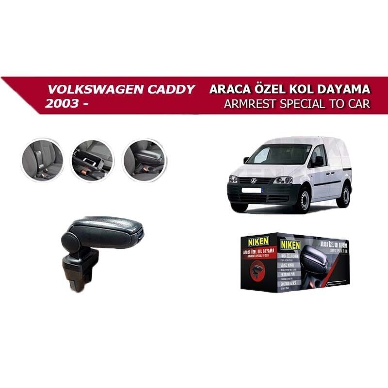 Niken Volkswagen Caddy 2003+ Uyumlu Araca Özel Kol Dayama Siyah