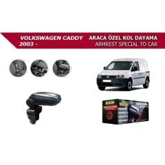 Niken Volkswagen Caddy 2003+ Uyumlu Araca Özel Kol Dayama Siyah