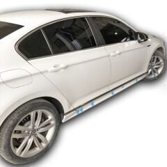 Volkswagen Passat B8 2015 - 2019 Uyumlu Yedek Parça R Line Marşpiyel Plastik Boyasız