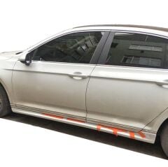 Volkswagen Passat B8 2015 - 2019 Uyumlu Yedek Parça R Line Marşpiyel Plastik Boyasız
