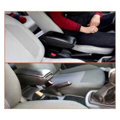 Niken Volkswagen Polo 2011+ Uyumlu Araca Özel Kol Dayama Siyah