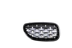 Bmw 5 Serisi E60 2004-2009 İçin Uyumlu Diamond Panjur (Böbrek ) Piano Black Çerçeve