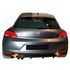 Volkswagen Scirocco 2009 - 2014 Uyumlu Yedek Parça Difüzör Sol Çift Çıkış Plastik Boyasız