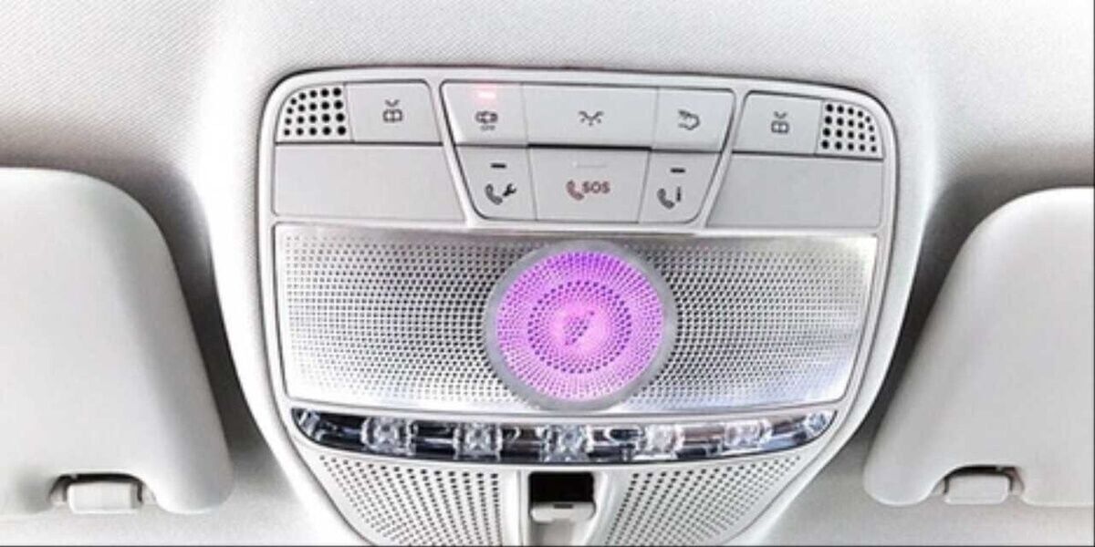 Mercedes W205 C Serisi Uyumlu Yedek Parça 64 Renk Tavan Ambiyans Ve Hoparlör Set (2 Hoparlör İçerir)