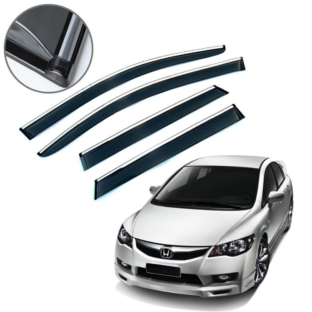 Honda Civic Uyumlu Fc5 2016 Krom Çıtalı Cam Rüzgarlığı