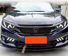 Honda Civi Uyumlu Fc5 (2017- 2019) Lamborghini Style Led Far Seti LAM-T054