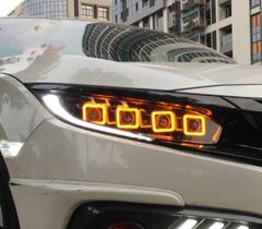 Honda Uyumlu Civic Fc5 (2017- 2019) Bugatti Style Led Far Seti LAM-T054