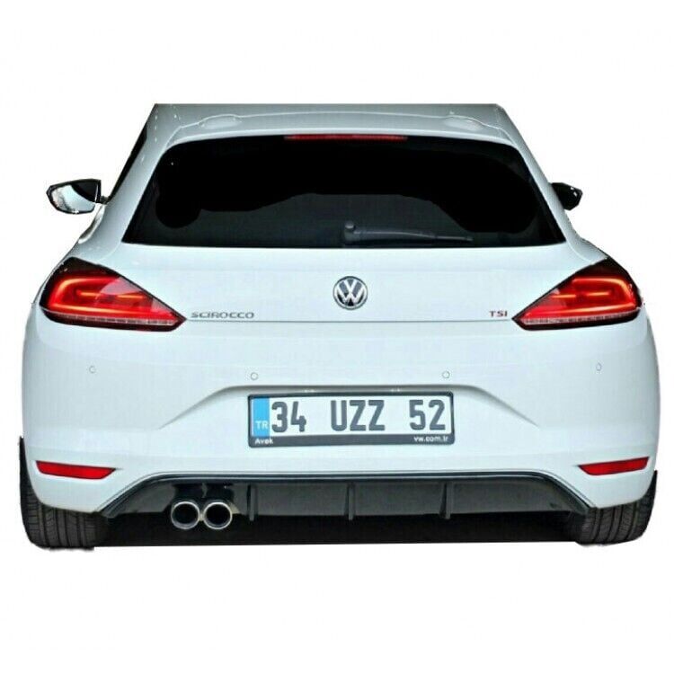 Volkswagen Scirocco 2015 - 2017 Uyumlu Yedek Parça Difüzör Sol Çift Çıkış Plastik Boyasız