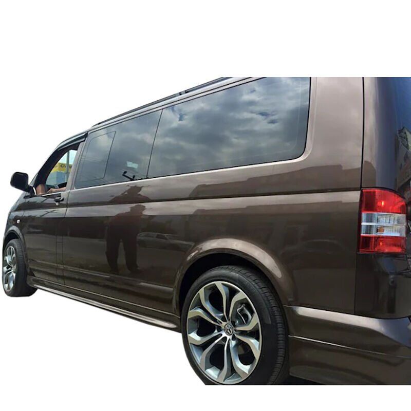 Volkswagen Transporter Uyumlu Yedek Parça 2016 - 21 Custom Marşpiyel Plastik Boyasız