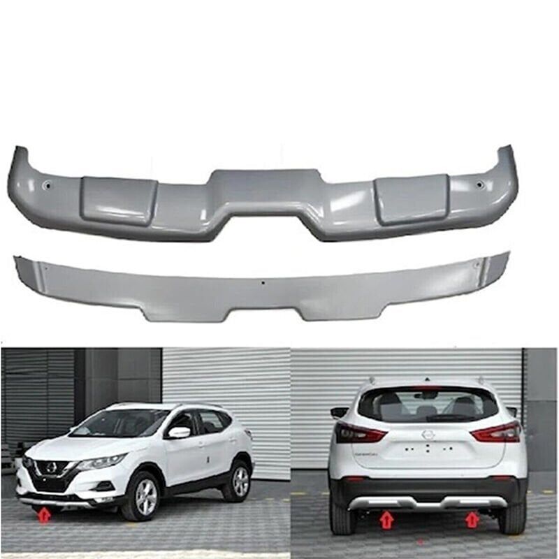 Nissan Qashqai 2017+ Uyumlu Ön-Arka U Model Difüzör (Plastik)
