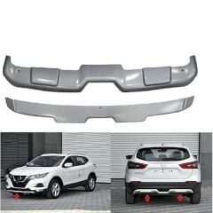 Nissan Qashqai 2017+ Uyumlu Yedek Parça Ön-Arka U Model Difüzör (Plastik)