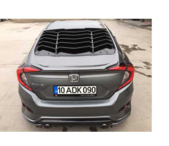 Honda Civic Fc5 2016-2020 Uyumlu Arka Cam Kaplama (Cam Vizörü)