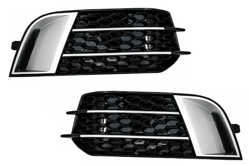 Audi A1 RS 2014-2018  Uyumlu Parlak Siyah Ön Sis Çerçevesi